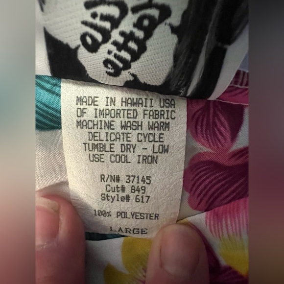 HILO HATTIE Hawaii USA‎ Women’s L Flower Print Muumuu Dress Vintage Long E23 - Picture 6 of 8